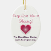 "あなたのハートの白熱"オーナメントを保って下さい セラミックオーナメント (裏面)