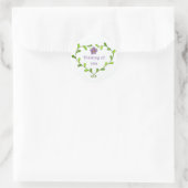 あなたのハートの考えることステッカー ラウンドシール (バッグ)