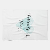 あなたのハートの100%年の綿の台所手タオルを後を追って下さい キッチンタオル (横)