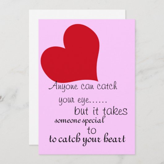 あなたのハートの~のバレンタインカードをつかまえて下さい シーズンカード (正面/裏面)