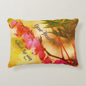 あなたのハートは出血ハートを知っている感動的 アクセントクッション (正面)