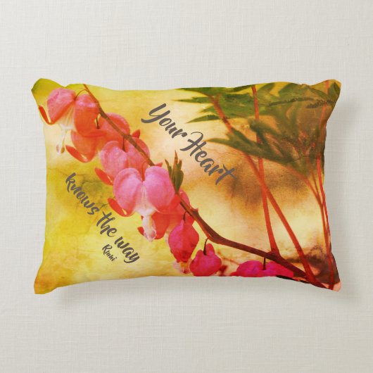 あなたのハートは出血ハートを知っている感動的 アクセントクッション (正面)