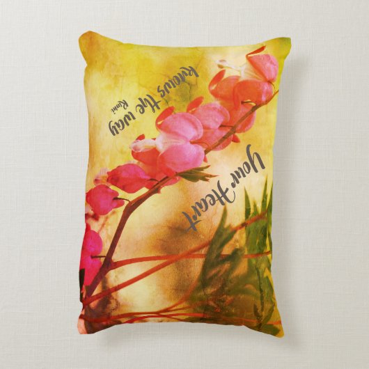 あなたのハートは出血ハートを知っている感動的 アクセントクッション (裏面(縦))