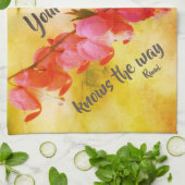 あなたのハートは出血ハートを知っている感動的 キッチンタオル (折り畳み)