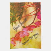 あなたのハートは出血ハートを知っている感動的 キッチンタオル (縦)