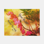 あなたのハートは出血ハートを知っている感動的 ドアマット (正面)