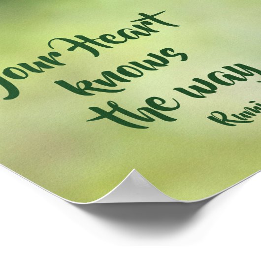 あなたのハートは出血ハートを知っている感動的 ポスター (角)