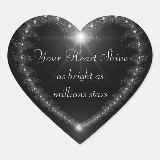 あなたのハートは百万星のように輝く ハートシール (正面)