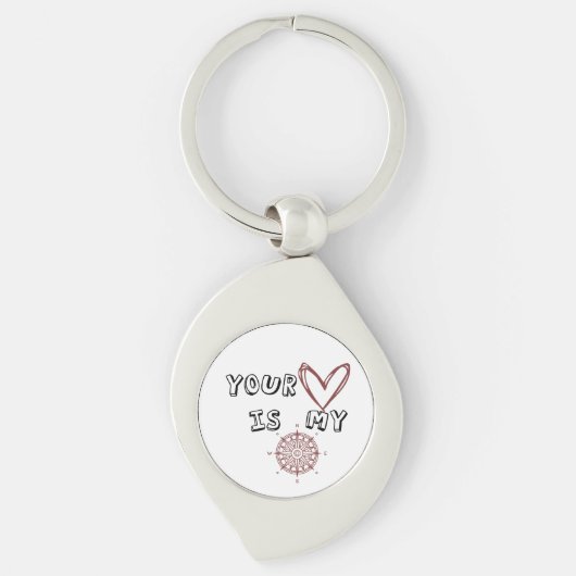 あなたのハートは私のコンパスだ キーホルダー (正面)