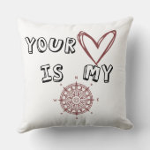 あなたのハートは私のコンパスだ クッション (裏面)