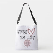 あなたのハートは私のコンパスだ クロスボディバッグ (裏面)