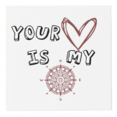 あなたのハートは私のコンパスだ フォトキューブ (正面)