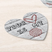 あなたのハートは私のコンパスだ ペーパーコースター (アングル)