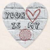 あなたのハートは私のコンパスだ ペーパーコースター (正面)