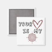 あなたのハートは私のコンパスだ マグネット (正面/裏面)