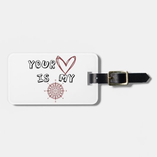あなたのハートは私のコンパスだ ラゲッジタグ (正面横)