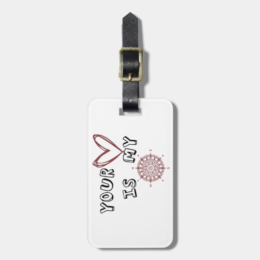 あなたのハートは私のコンパスだ ラゲッジタグ (正面縦)