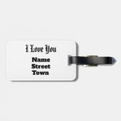 あなたのハートは私のコンパスだ ラゲッジタグ (裏面横)