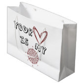 あなたのハートは私のコンパスだ ラージペーパーバッグ (正面アングル)