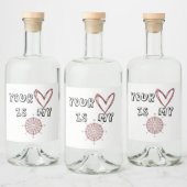 あなたのハートは私のコンパスだ リキュールボトルラベル (ボトル)