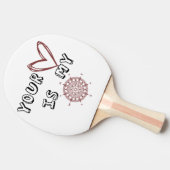 あなたのハートは私のコンパスだ 卓球ラケット (横)