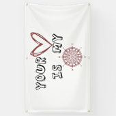 あなたのハートは私のコンパスだ 横断幕 (縦)