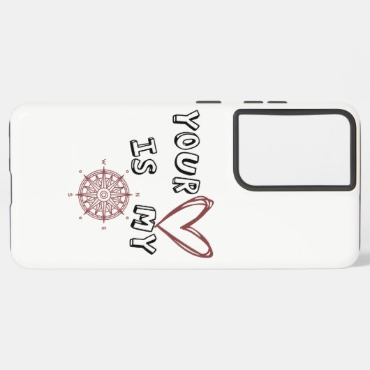 あなたのハートは私のコンパスだ SAMSUNG GALAXYケース (左側面)