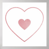 あなたのハートは私のハート赤面ピンクフォイル ポスター (正面)