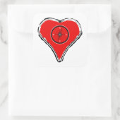 あなたのハートをコンパスにする スクエアシール (バッグ)