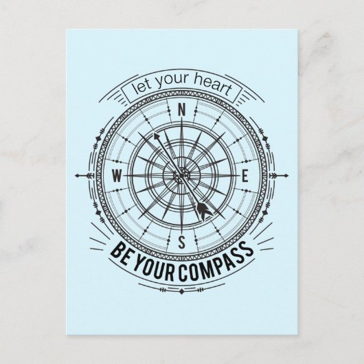 あなたのハートをコンパスにする ポストカード (正面)