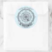 あなたのハートをコンパスにする ラウンドシール (バッグ)