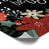 あなたのハートをライトポインセチアの葉のポスターにする ポスター (角)