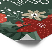 あなたのハートをライトポインセチアの葉のポスターにする ポスター (角)