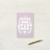 あなたのハートを信頼して下さい ポストイット (デスク上)