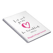 あなたのハートを困らせるな祈りの言葉雑誌 ノートブック (右側)