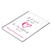 あなたのハートを困らせるな祈りの言葉雑誌 ノートブック (左側)