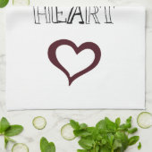 あなたのハートを後を追って下さい キッチンタオル (折り畳み)