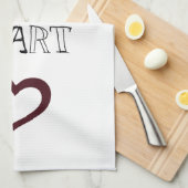 あなたのハートを後を追って下さい キッチンタオル (四つ折り)