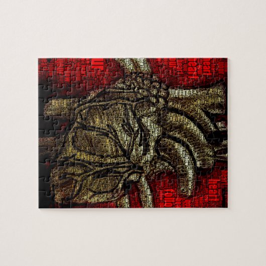 あなたのハートを後を追って下さい ジグソーパズル (横)