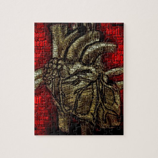 あなたのハートを後を追って下さい ジグソーパズル (縦)