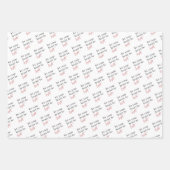 あなたのハートを明るい赤のクリスマスにする ラッピングペーパーシート (正面)