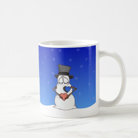あなたのハートを暖めて下さい コーヒーマグカップ (右)
