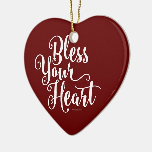 あなたのハートを賛美して下さい セラミックオーナメント (左)