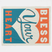 あなたのハートを賛美して下さい フリースブランケット (正面(横))