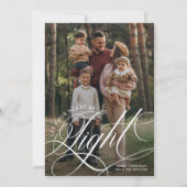 あなたのハートを軽いミニマルな写真にする シーズンカード (正面)