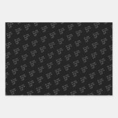 あなたのハートを軽い黒のクリスマスにしなさい ラッピングペーパーシート (正面)