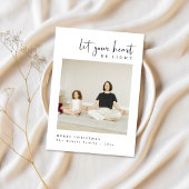 あなたのハートを軽く平和な家族の写真にする シーズンカード