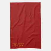 あなたのハートを運んで下さい キッチンタオル (縦)