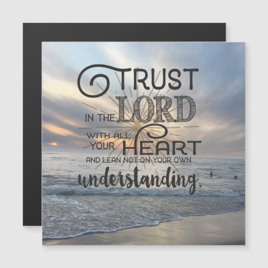 あなたのハートを頼りにして主を信頼しなさい (正面/裏面)