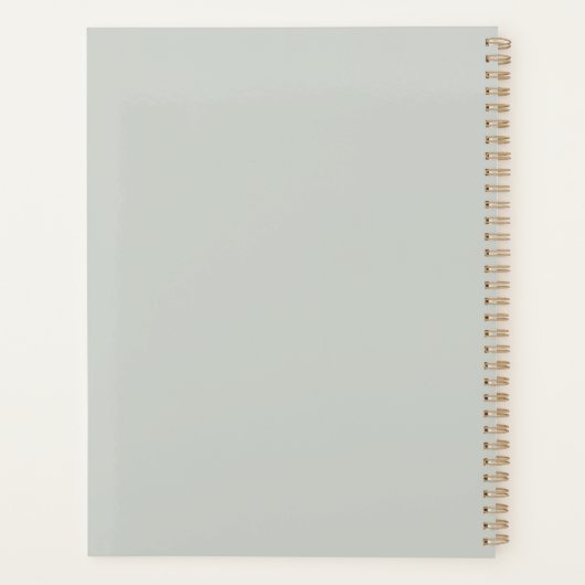 あなたのハートキリスト教聖書聖句の緑を守る プランナー手帳 (裏面)